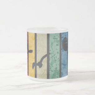 Hiking Mode Nature Outdoors Mountain Camping Funny Frosted Glass Coffee Mug