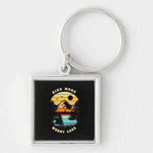 Hiking More Worry Less Keychain