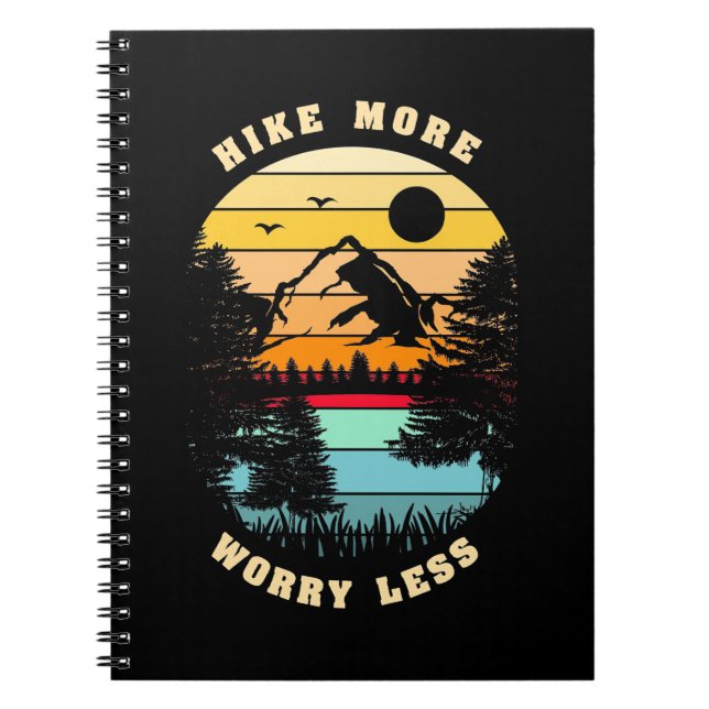 Hiking More Worry Less Notebook (Front)