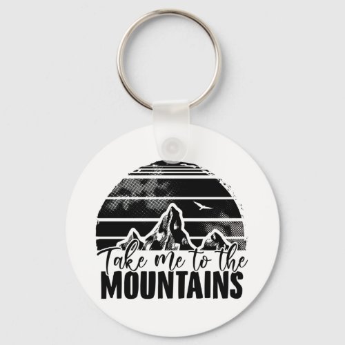 Hiking  Mountain Hikers Mountaineering Gift Ideas Keychain