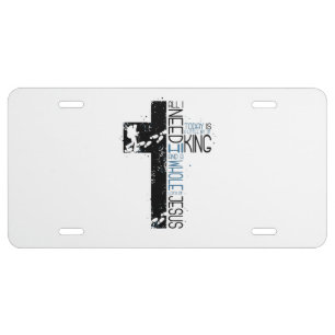Hiking Mountaineer Gift License Plate