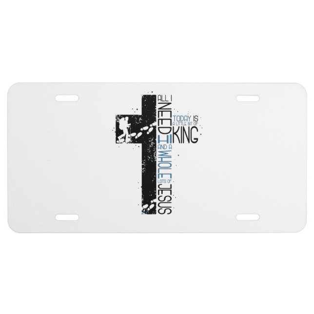 Hiking Mountaineer Gift License Plate (Front)