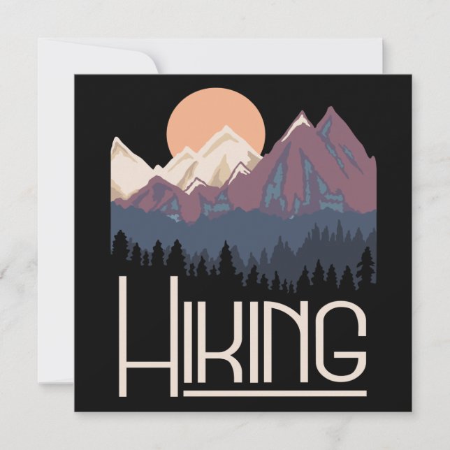 Hiking Mountains Card (Front)