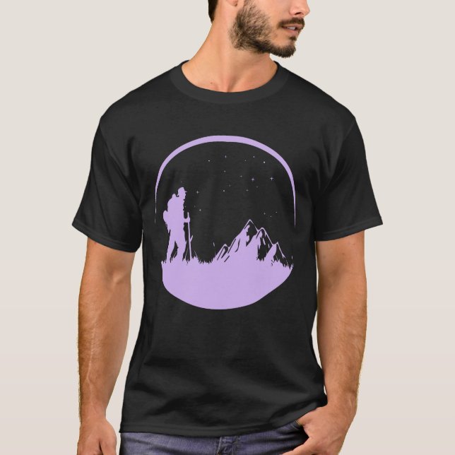 Hiking Mountains T-Shirt (Front)