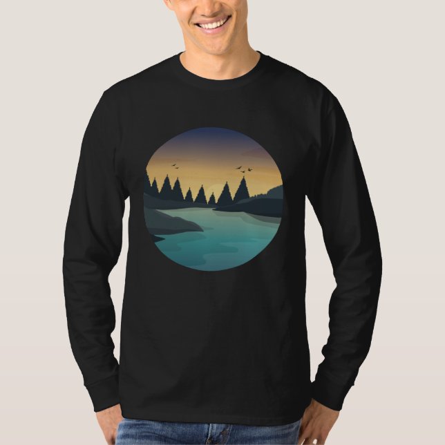 Hiking nature mountain T-Shirt (Front)