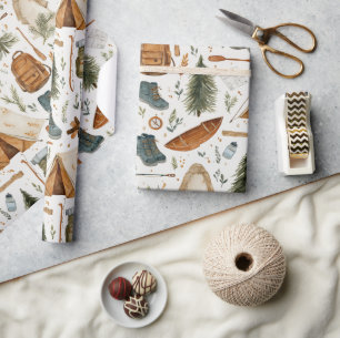 Hiking & Nature Outdoor Camping Adventure Travel Wrapping Paper