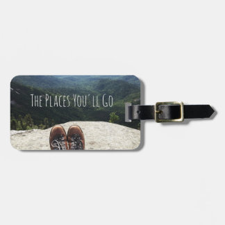 Hiking On Top of the World Luggage Tag VII