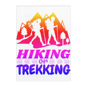 Hiking or Trekking Acrylic Print