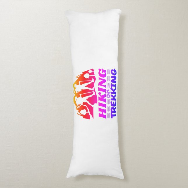 Hiking or Trekking Body Pillow (Front Vertical)