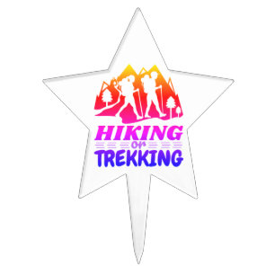 Hiking or Trekking Cake Topper