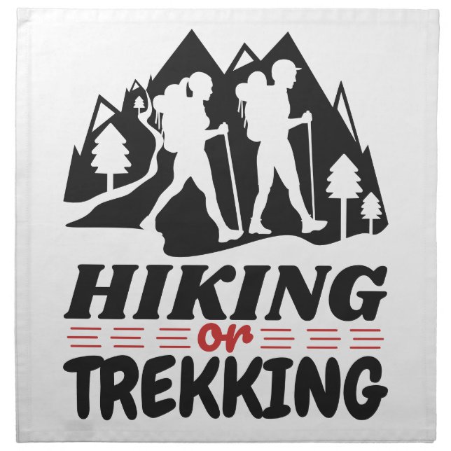 Hiking or Trekking Cloth Napkin (Front)
