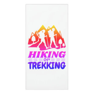 Hiking or Trekking Door Sign