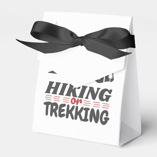 Hiking or Trekking Favor Boxes (Front Side)