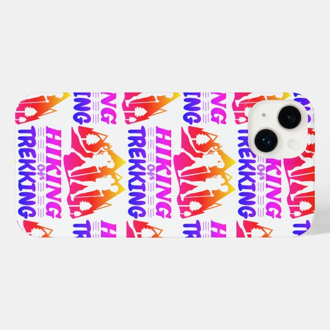 Hiking or Trekking iPhone Case (Back Horizontal)