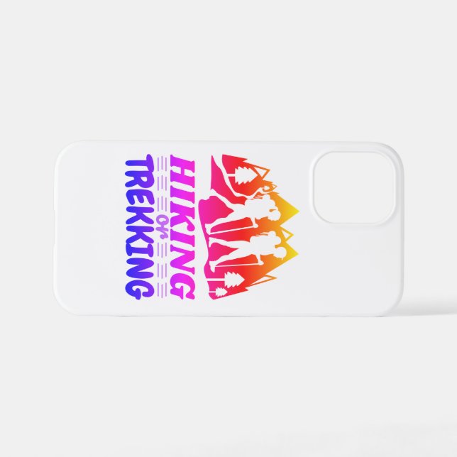 Hiking or Trekking iPhone Case (Back Horizontal)