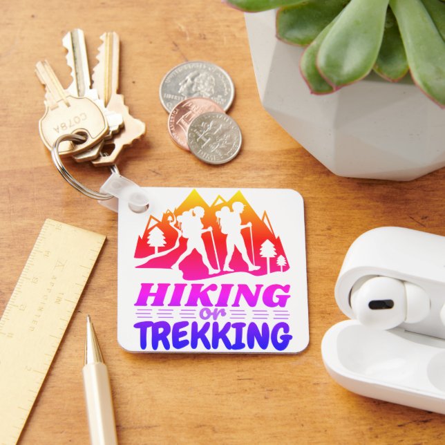 Hiking or Trekking Keychain (Desk)