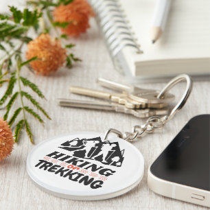 Hiking or Trekking Keychain