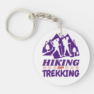 Hiking or Trekking Keychain