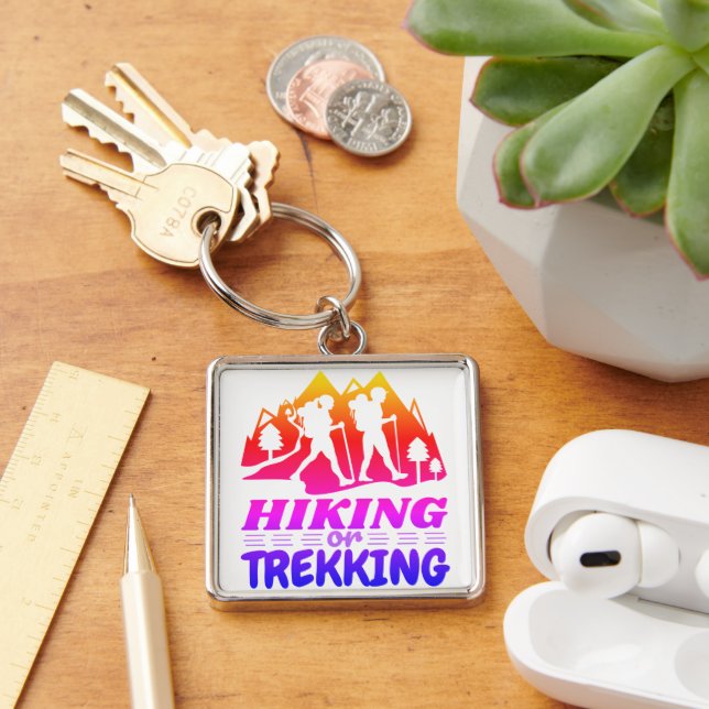 Hiking or Trekking Keychain (Desk)