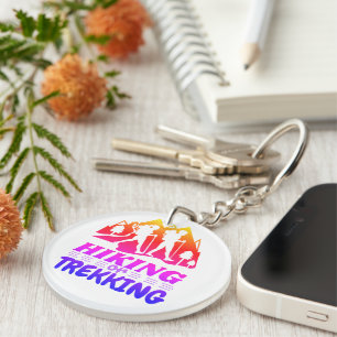 Hiking or Trekking Keychain