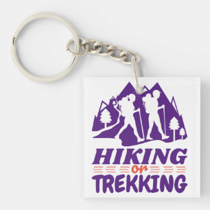 Hiking or Trekking Keychain