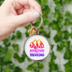 Hiking or Trekking Keychain