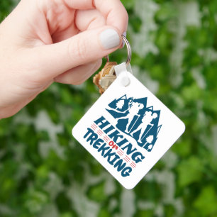 Hiking or Trekking Keychain
