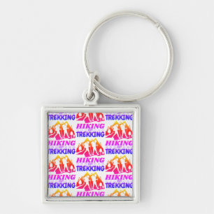 Hiking or Trekking Keychain