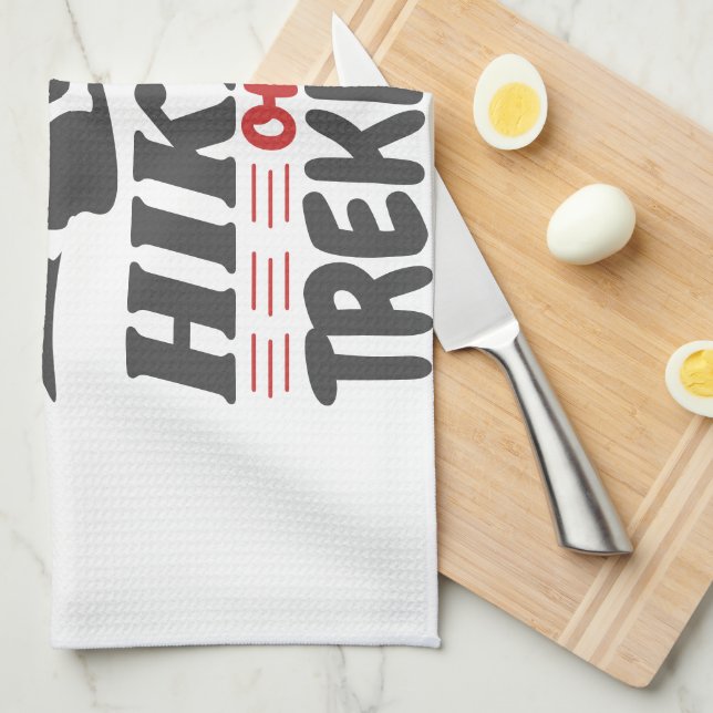 Hiking or Trekking Kitchen Towel (Quarter Fold)