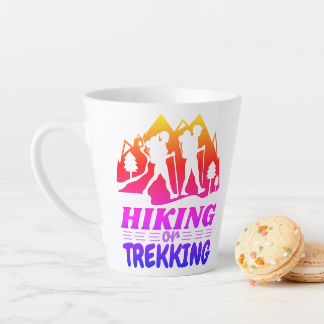 Hiking or Trekking Latte Mug (In Situ)