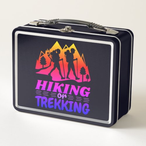 Hiking or Trekking Metal Lunch Box