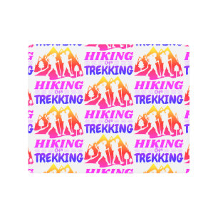 Hiking or Trekking Metal Print
