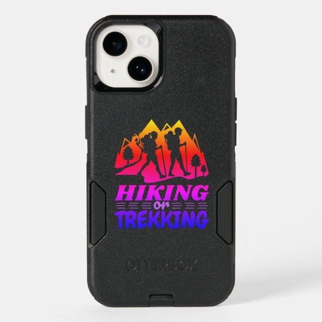 Hiking or Trekking Otterbox iPhone Case (Back)