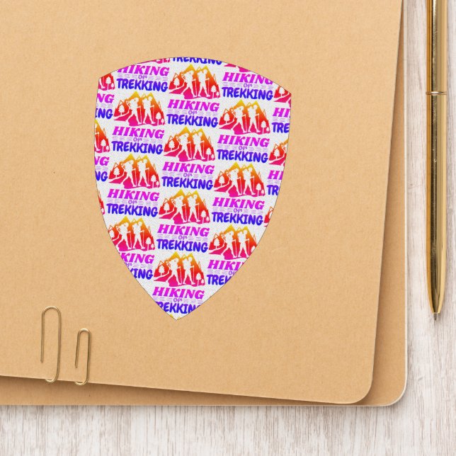 Hiking or Trekking Patch (On Folder)