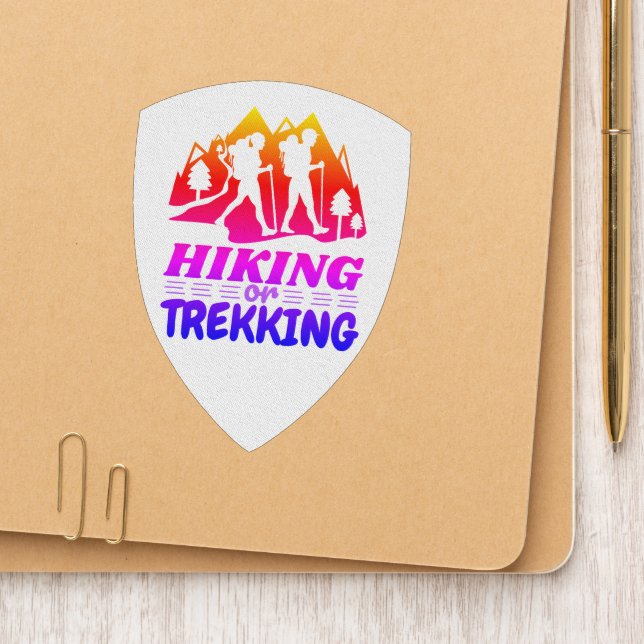 Hiking or Trekking Patch (On Folder)