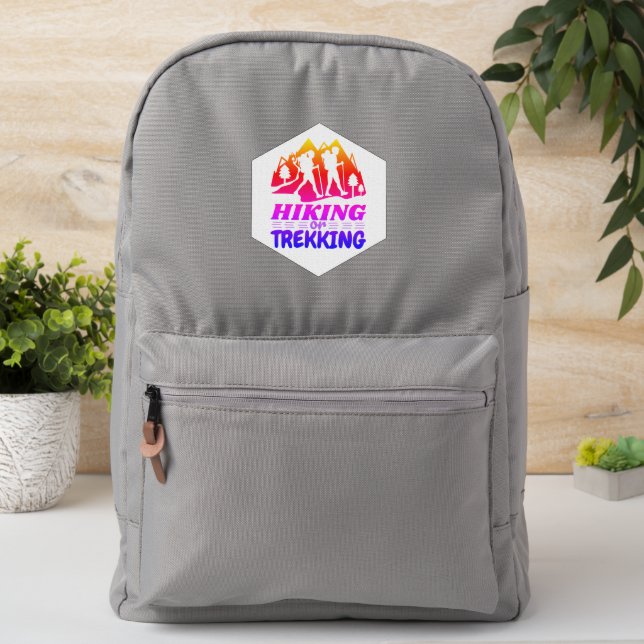 Hiking or Trekking Patch (On Backpack)