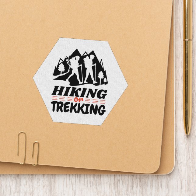 Hiking or Trekking Patch (On Folder)
