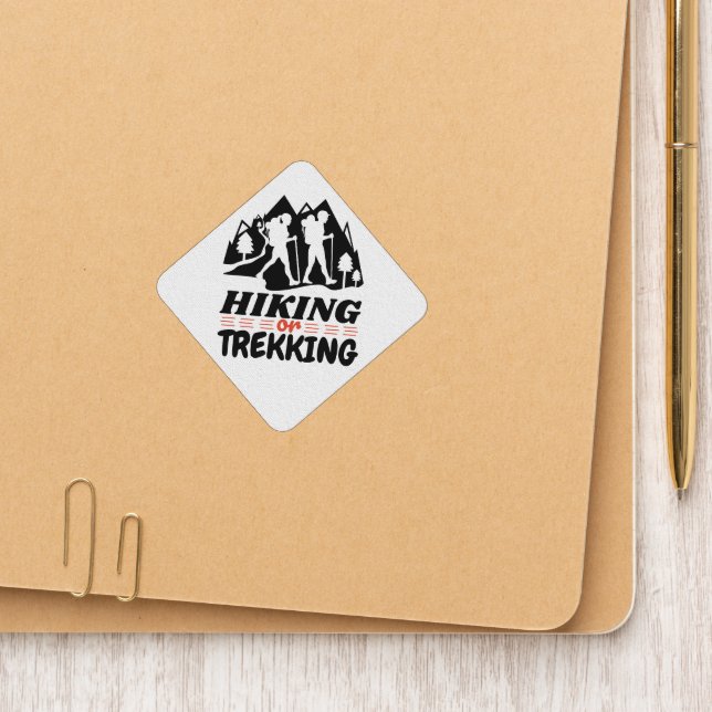 Hiking or Trekking Patch (On Folder)