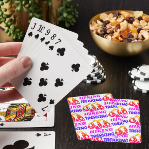 Hiking or Trekking Poker Cards