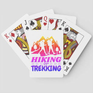 Hiking or Trekking Poker Cards