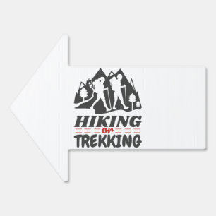 Hiking or Trekking Sign