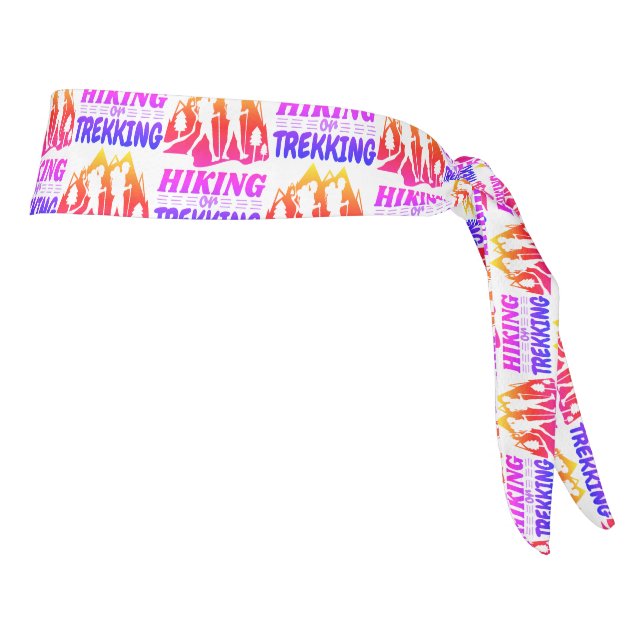 Hiking or Trekking Tie Headband (Rotate 90)