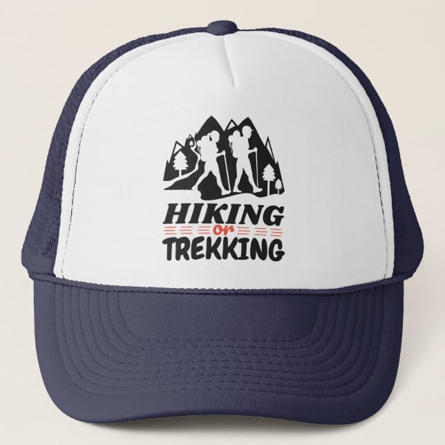 Hiking or Trekking Trucker Hat (Front)
