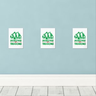 Hiking or Trekking Wall Art Sets