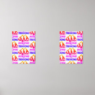 Hiking or Trekking Wall Art Sets