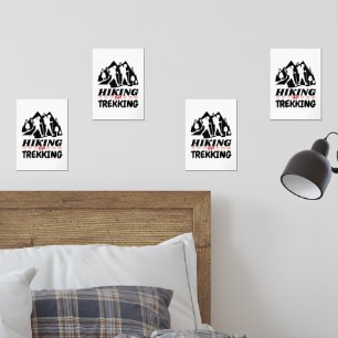 Hiking or Trekking Wall Art Sets
