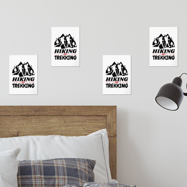 Hiking or Trekking Wall Art Sets (Bedroom)