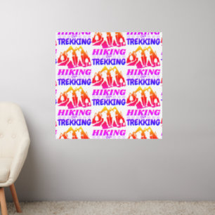 Hiking or Trekking Wall Decal