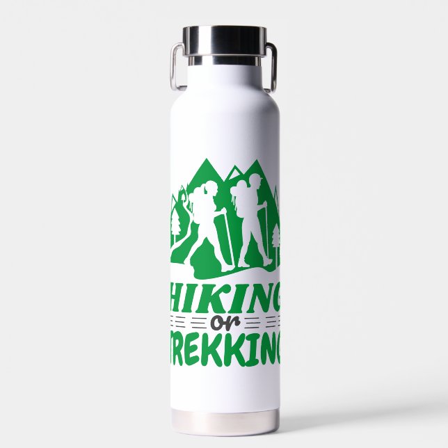 Hiking or Trekking Water Bottle (Front)