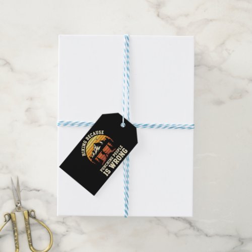 Hiking Outdoor Funny Hiker Gift Tags